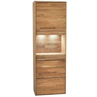 Шкаф витрина Михаэлла для гостиной из массива дуба