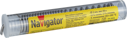 Припой Navigator 93 111 NEM-Pos01-63K-2-F20 (ПОС-63, колба, 2 мм, 20 гр)