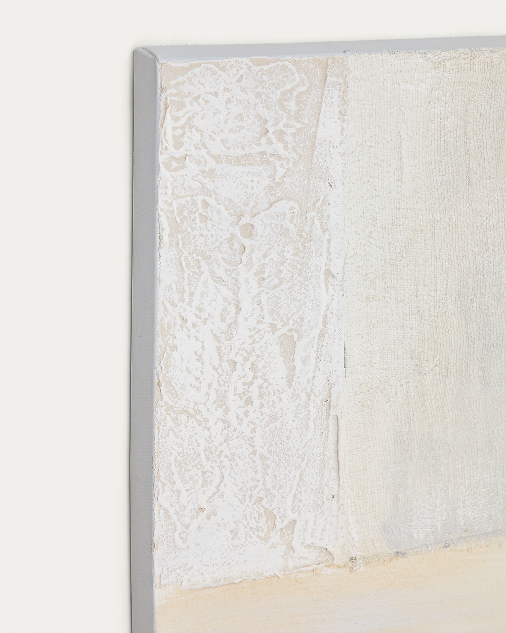 Pineda Абстрактный холст белого цвета 95 x 95 см