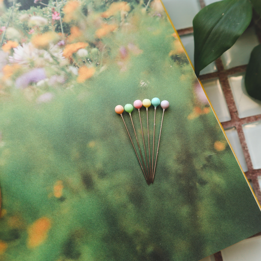 Булавки с цветными головками Katia, 60 шт