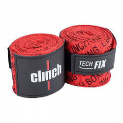 Бинты эластичные Clinch Boxing Crepe Bandage Tech Fix красные C140