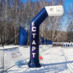 Надувная полуарка герметичная (раздвижная)