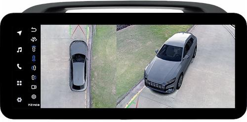 Магнитола для Toyota Camry 30 2001-2006 (рамка черная) - Teyes LUX ONE 360 монитор 12.3" 2K QLED на Android 10, Быстрая, CarPlay, 4G SIM-слот, 4 камеры в комплекте