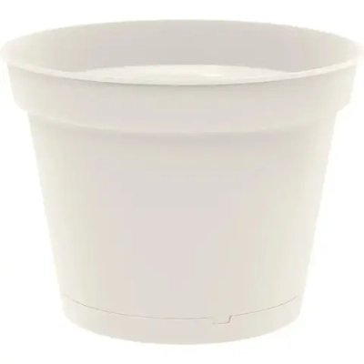 Горшок для цветов Mint D120мм, 0,7л с поддоном (светло-бежевый)