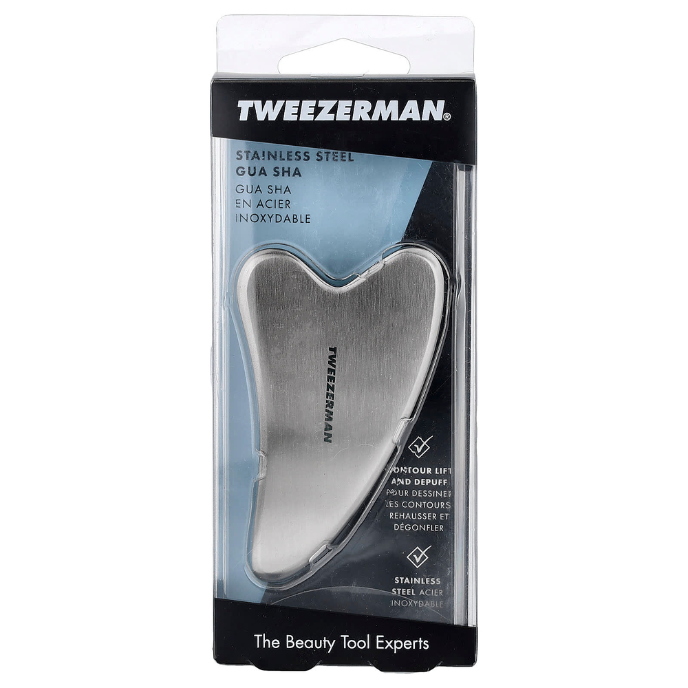 Tweezerman, гуаша из стали, 1 шт.