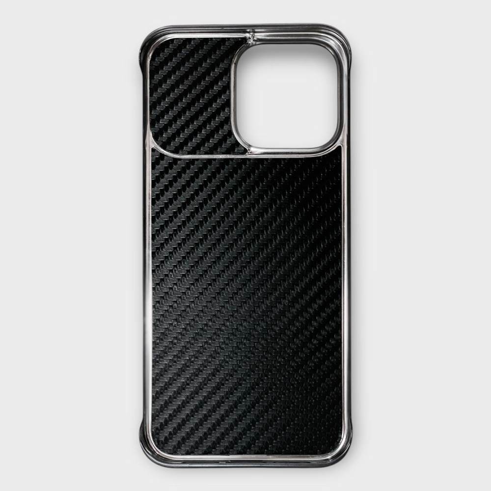 Чехол для iPhone 15 Pro UNIQUE PROTECTION карбон/пластик