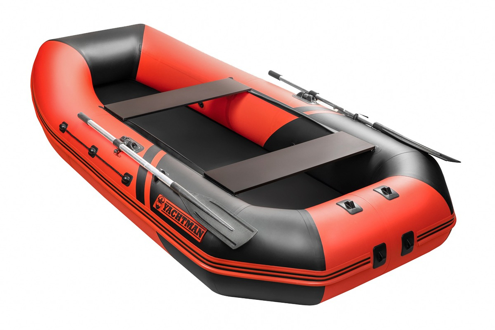 YACHTMAN-300 М (Яхтман) красный-черный (лодка ПВХ с усилением)