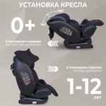 Автокресло (0-36) Sweet Baby Suburban 360 Isofix Black