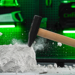 Молоток слесарный, 800 г, квадратный боек, деревянная рукоятка// Сибртех