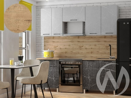 Кухня Мэйбл 2.0м с окапом 38мм дуб бунратти