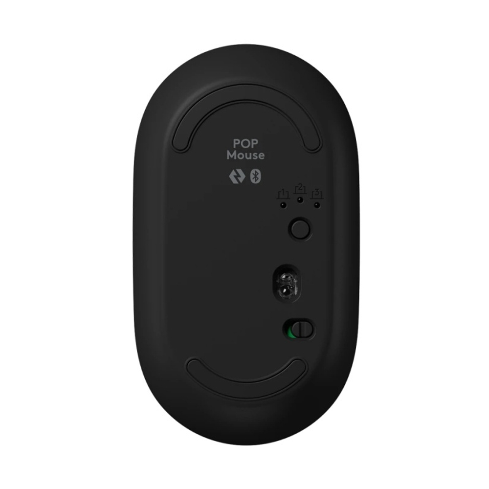 Logitech Мышь беспроводная POP MOUSE WITH EMOJI, оптическая, 4000 dpi, Bluetooth/Радио, желтый.