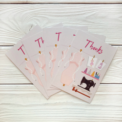 Открытка "Thanks" швее