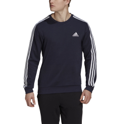 Мужская кофта теннисная adidas 3-Stripes French Terry Sweatshirt Men - Dark Blue, White