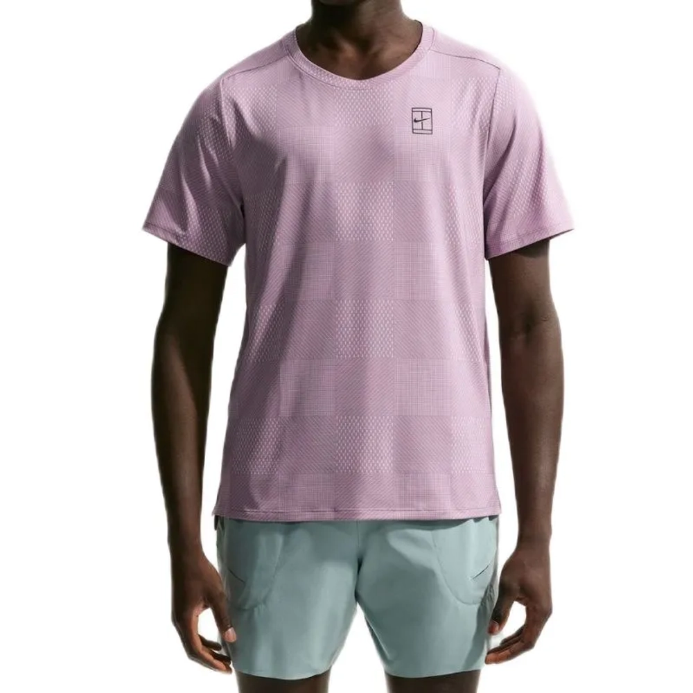 Мужская теннисная футболка Nike Court Advantage Dri-Fit - light violet ore/black