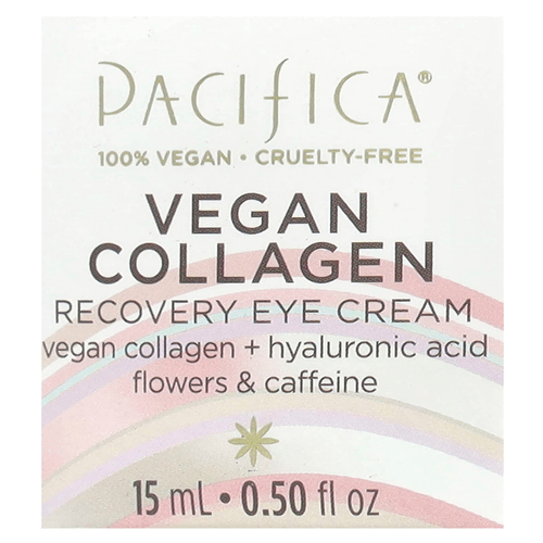 Pacifica, Vegan Collagen, Восстанавливающий крем для кожи вокруг глаз, 0,5 жидкой унции (15 мл)