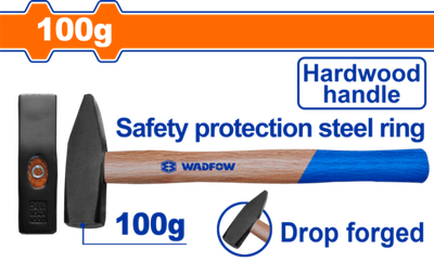 Молоток слесарный 100 гр (6/60) WADFOW WMB1301