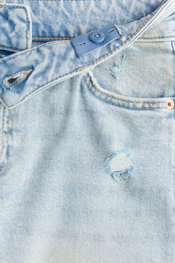 H&M Джинсы Baggy Fit, голубой