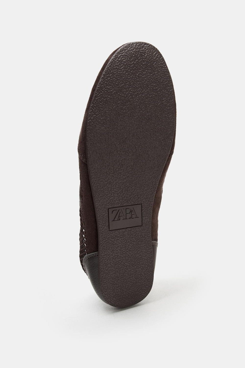 ZARA КРОССОВКИ ИЗ СЕТЧАТОЙ ТКАНИ, КОРИЧНЕВЫЙ