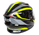 Шлем мото интеграл HIZER B562 №1 (XL) black/yellow