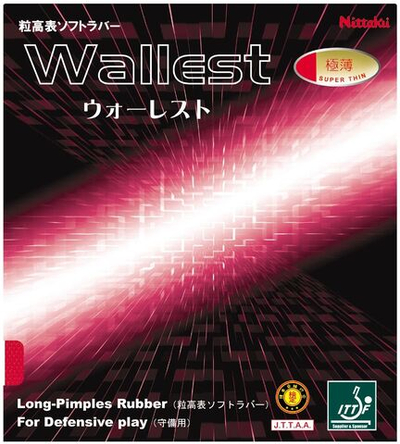 Накладка для ракетки Nittaku Wallest super thin (1,0) red