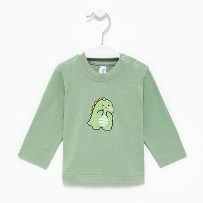 Лонгслив А.M0998К-0/1 оливковый, р.68-74см 9601619 (Takro)