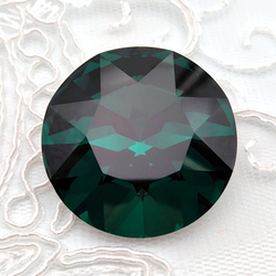 Swarovski 1201 Round FS 27 мм, Emerald F