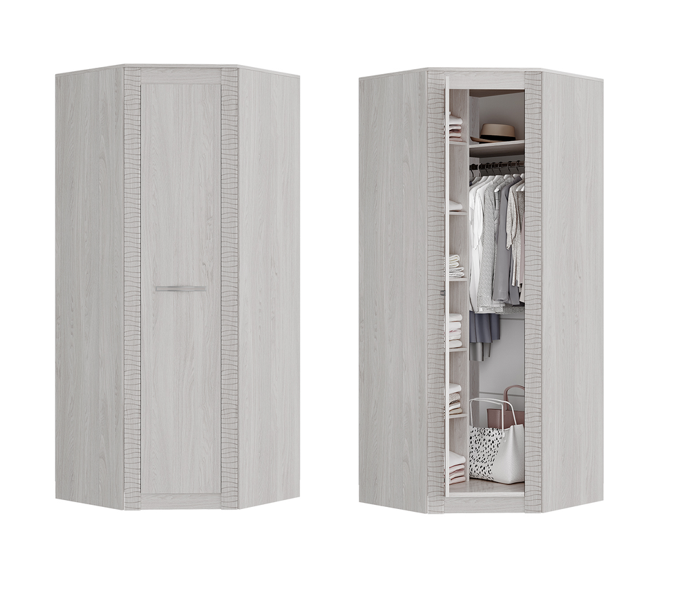 Шкаф угловой Монако ШК-42 ясень белый