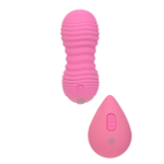 Розовые вагинальные виброшарики 8,3см с пультом ДУ Lola Games Take It Easy Era 9021-08lola