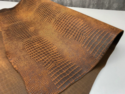 Тусон цв. Коньячный / Tucson Cognac, толщ. 3,5+ мм, ременная кожа