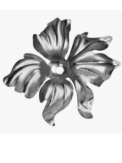 Кованый элемент "Цветок" р-р: 145x130 (2мм), вес 0,18 кг.