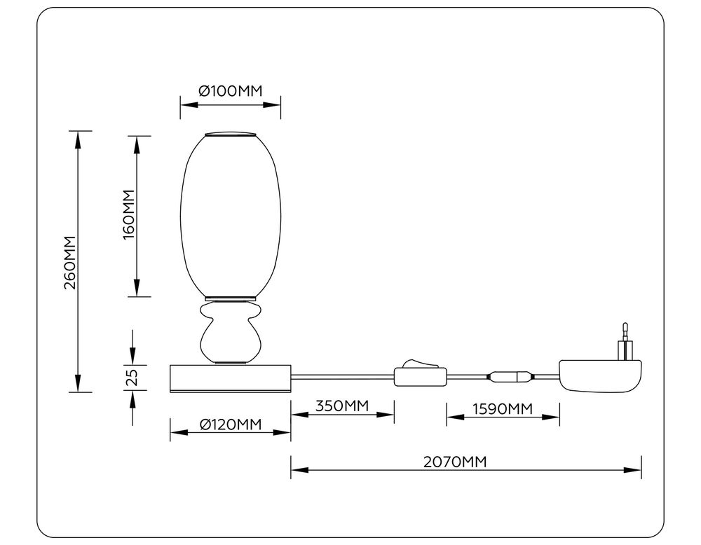 Ambrella Настольная светодиодная лампа Ceramo Modern LH53154