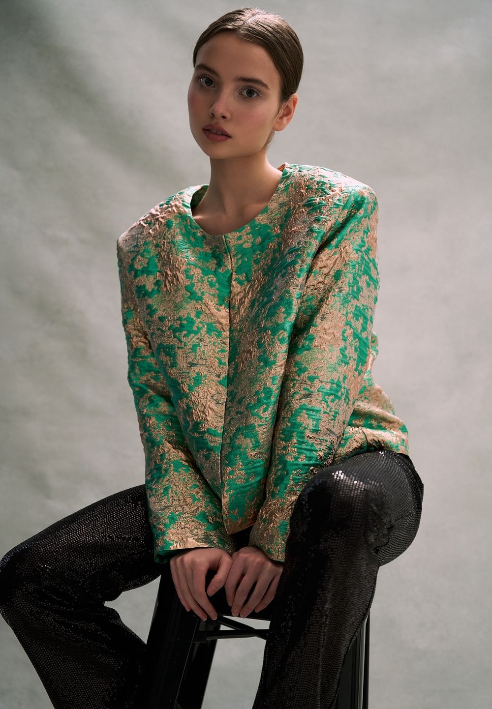 Oriental green jacket