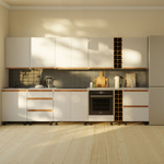 Кухонный модуль напольный под духовой шкаф 60 см Валенсия без столешницы, на ножках, белый