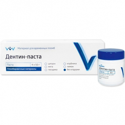 Дентин-паста Без отдушки (50г) ВладМиВа