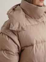 Пуховик объемный короткий Unisex с отстегивающимися рукавами