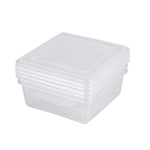 Комплект контейнеров для заморозки "Asti" квадратных 0,5л х 3 шт. (бесцветный)