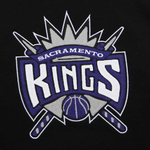 Баскетбольная толстовка Mitchell&Ness NBA Chainstitch Fleece Vintage Logo Sacramento Kings Sweatshirt Black