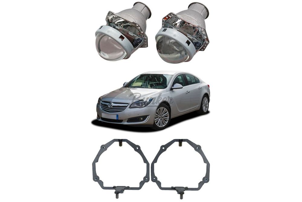 Готовый комплект для замены штатных линз Hella с Intellect Opel Insignia I рестайлинг 2013-2017