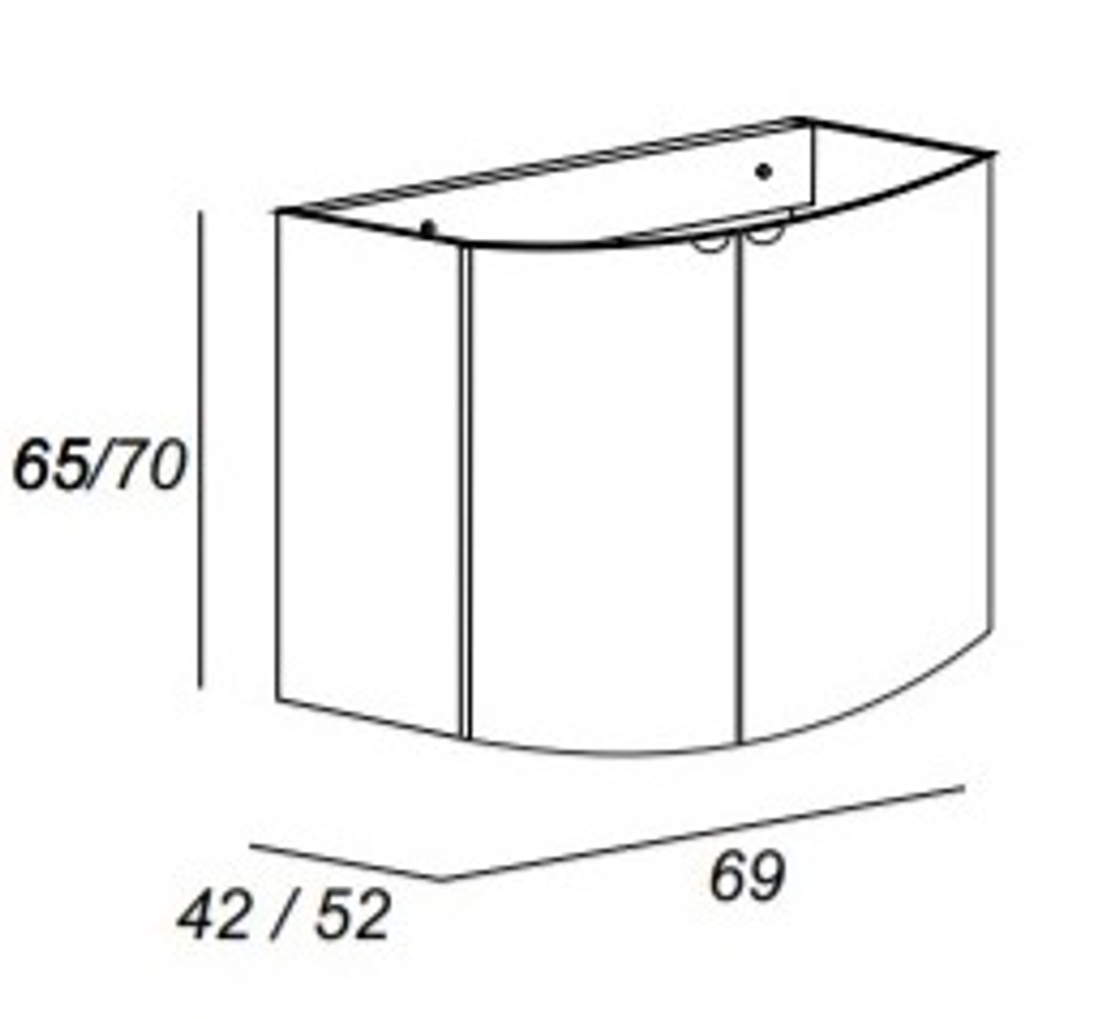 Мебель для ванной комнаты CEZARES RIALTO 136 см одна чаша Nero grafite 55171 + 55174 + 55177