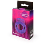 Фиолетовое эрекционное виброкольцо с бабочкой (Цвет: фиолетовый)