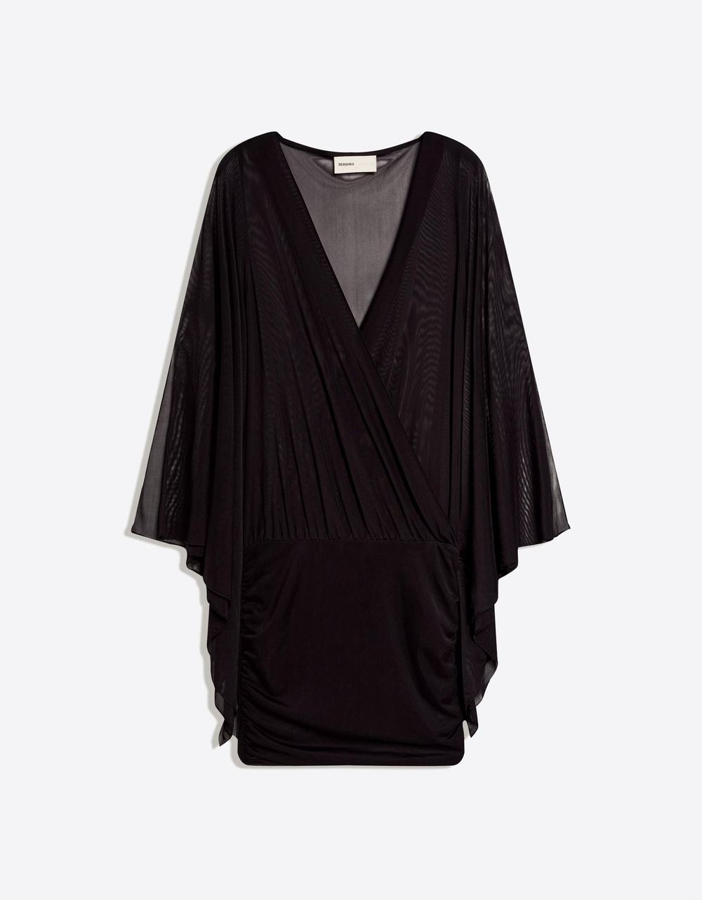 Мини-платье с рукавами-капюшоном - BERSHKA