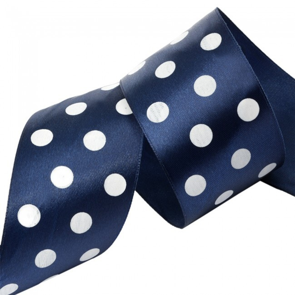 Лента атлас 2см*25Y В ГОРОШЕК