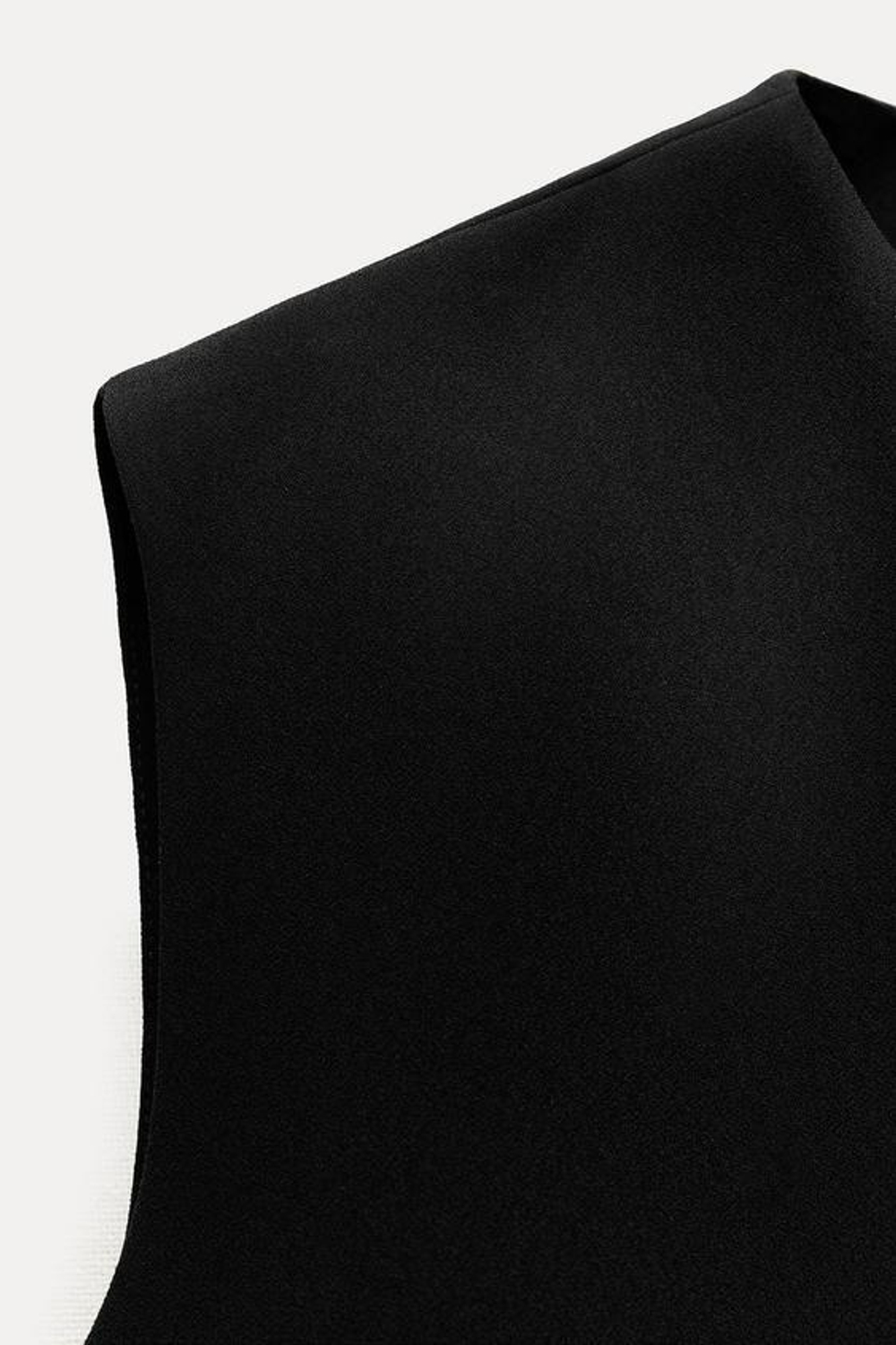 ZARA ТОП-ЖИЛЕТ С ПУГОВИЦАМИ — ZW COLLECTION, ЧЕРНЫЙ