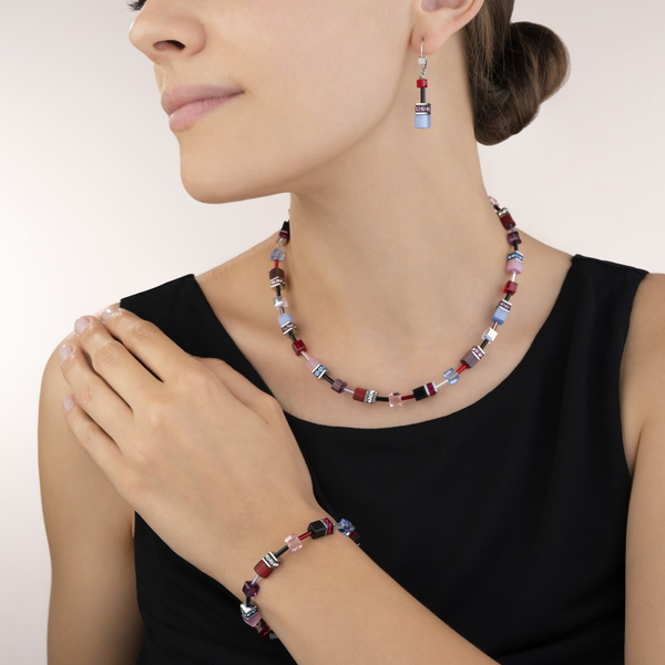 Серьги Coeur de Lion Purple-Red-Blue 2838/20-0841