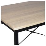 Стол на металлокаркасе BRABIX "LOFT CD-005",1200х520х1200 мм, 3 полки, цвет дуб натуральный, 641223