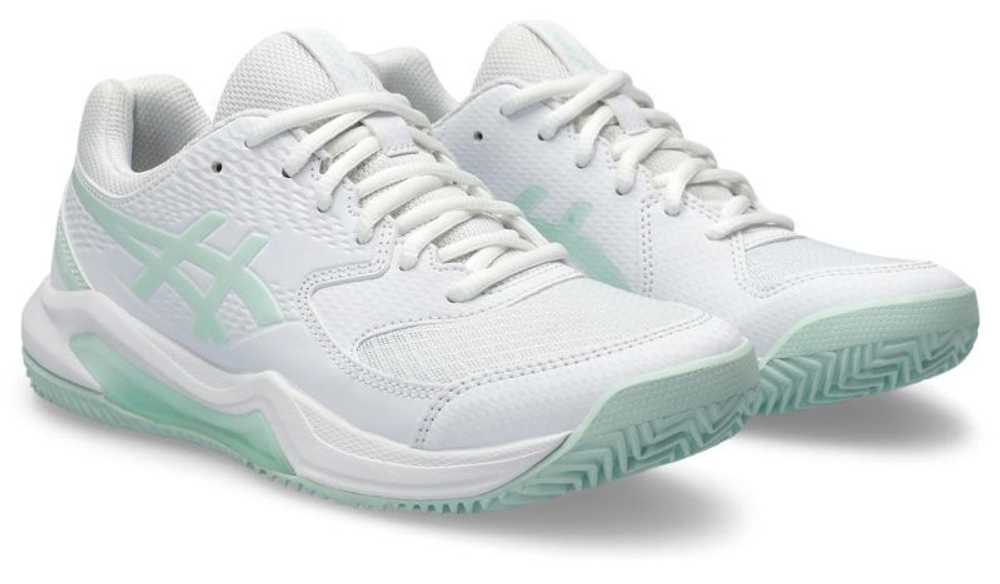 Женские Кроссовки теннисные Asics Gel-Dedicate 8 Clay - white/pale blue