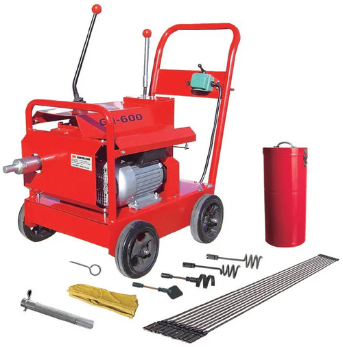 Машина штанговая для прочистки труб ПРЕУС Powerfrase 600