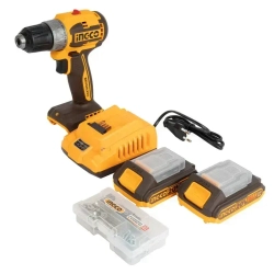 Шуруповерт бесщеточный Ingco CDLI20453 20В 2х2 Ач