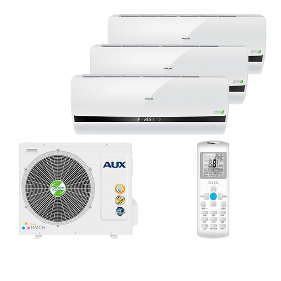 Мульти сплит-система AUX на 3 комнаты (35+35+35 кв.м.) Free Match