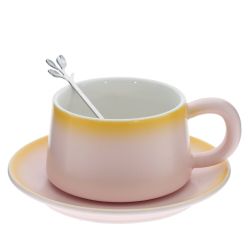 GAEM Кружка с блюдцем и ложкой, 250 мл, L16 W15 H8 см, 4в.